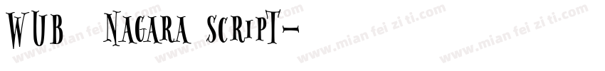 WUB   Nagara Script字体转换